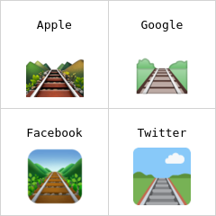 Railway track emoji