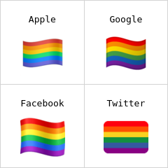 Steag curcubeu emoji
