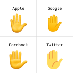 Hand i luften emoji