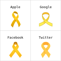 Nagpapaalalang ribbon emoji