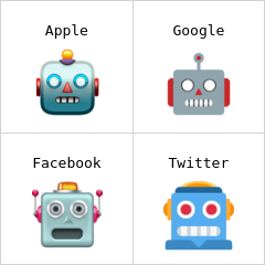 Rosto de robô emoji
