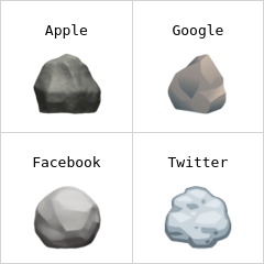 岩石 表情符号