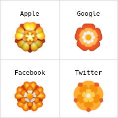 çiçek rozet emoji