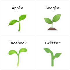 Muda de planta emoji