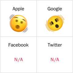 Zitterndes Doppelgesicht Emoji