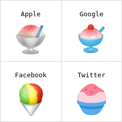 Desert din fulgi de gheață emoji
