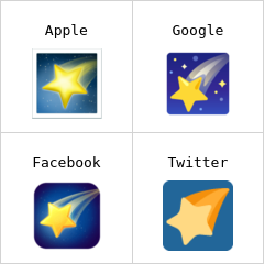Shooting star emoji
