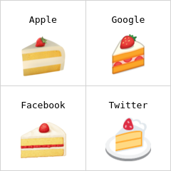 Pão de ló de morango emoji
