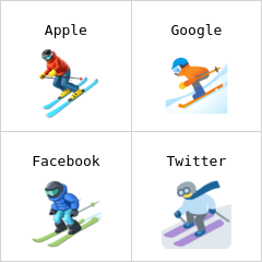 Skier emoji