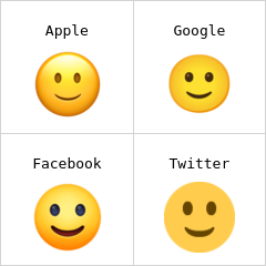 Rosto levemente sorridente emoji