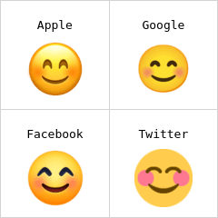 Leende ansikte och ögon emoji