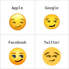 Ansigt med smørret grin emoji