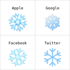Sneeuwvlok emoji