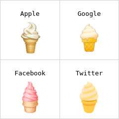 Swirl ice cream emoji