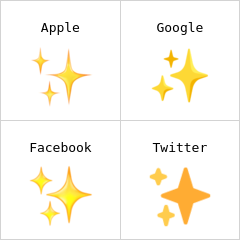 Gnistrande stjärnor emoji
