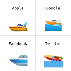 Barcă de viteză emoji