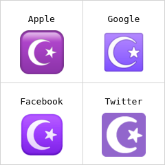 Hilal und Stern Emoji