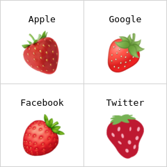Jordbær emoji