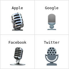 Microfone de estúdio emoji