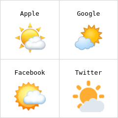 β
Partly cloudy emojis - π€οΈπ₯οΈ
