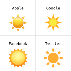 Güneş emoji