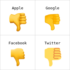 Thumbs down emoji