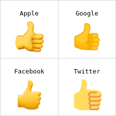 σηκωμένος αντίχειρας emoji