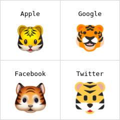 Față de tigru emoji