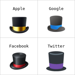 Top hat emoji
