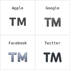 Símbolo de marca registrada emoji