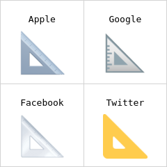 Penggaris segitiga emoji