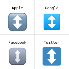 Pfeil nach oben und unten Emoji