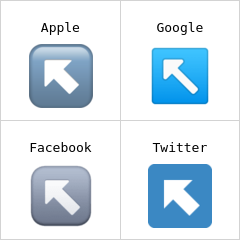 Uppåtpil vänster emoji