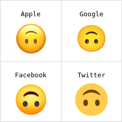 Upside-down face emoji