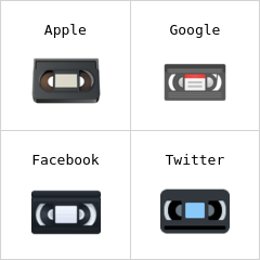 Videocassette emoji