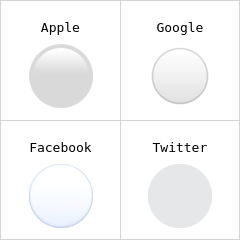 λευκός κύκλος emoji
