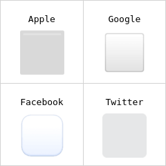 Quadrato bianco grande Emoji