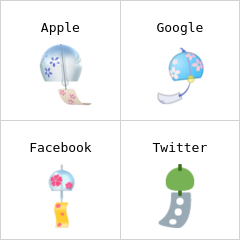 Japanisches Windspiel Emoji