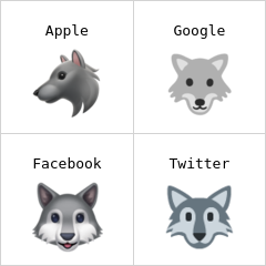 Cara de lobo Emojis
