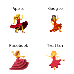 Wanita menari emoji