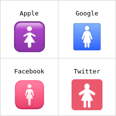 Señal del baño de las mujeres Emojis
