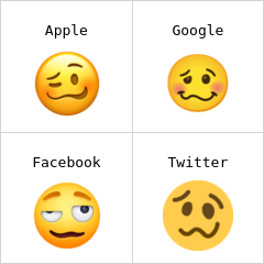 Svimmelt fjes emoji