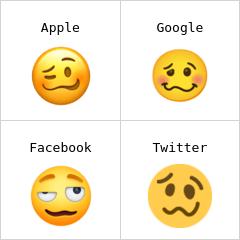 Wazig gezicht emoji