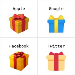 Paketlenmiş hediye emoji