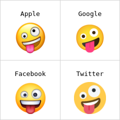 Szalona twarz emoji