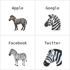 Zebra emodži