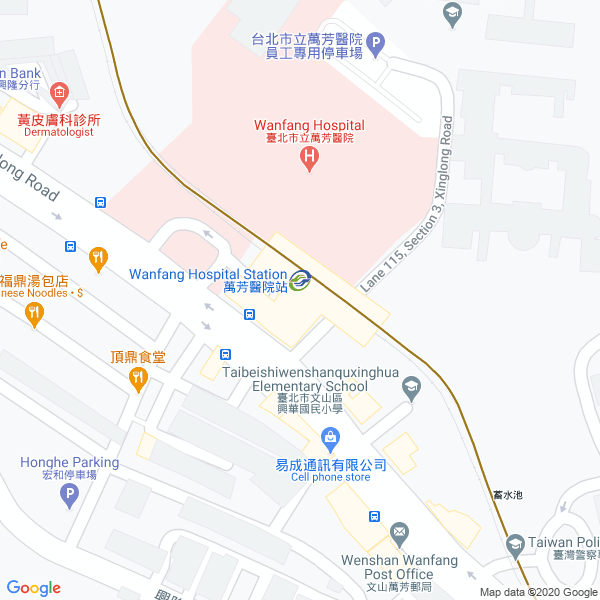 萬芳醫院出口地圖