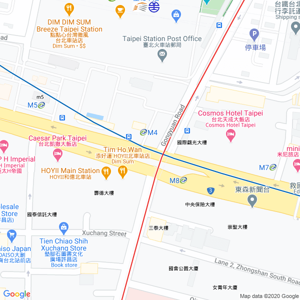 台北車站出口地圖
