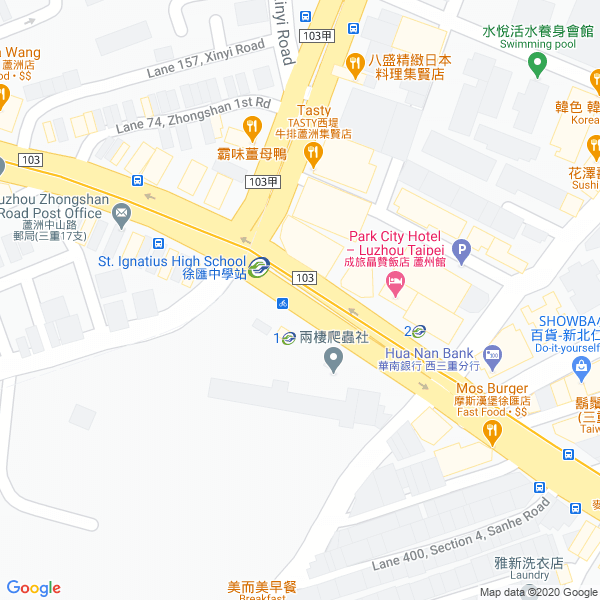 徐匯中學出口地圖