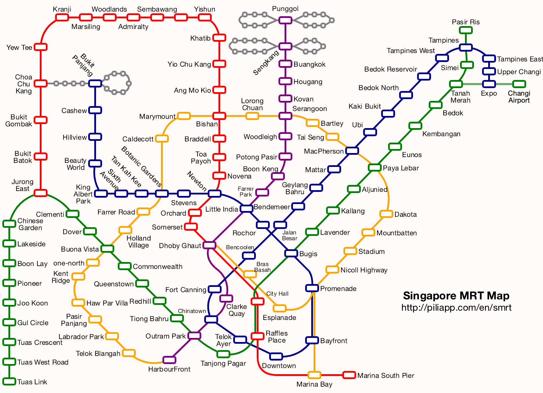 Joo Koon MRT Map